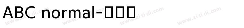 ABC normal字体转换